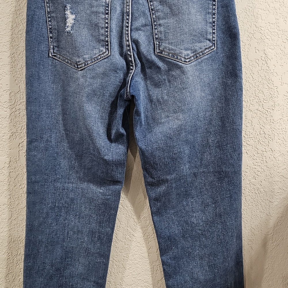 KUT From The Kloth Jeans Womens Size 2 Distressed Straight Leg Ankle Denim - Picture 4 of 5